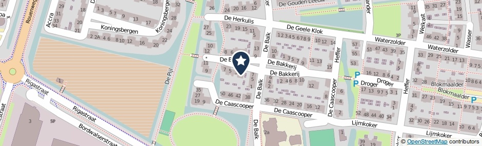 Kaartweergave De Brouwer 1 in Wormer