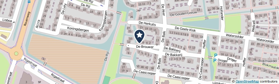 Kaartweergave De Brouwer 8 in Wormer