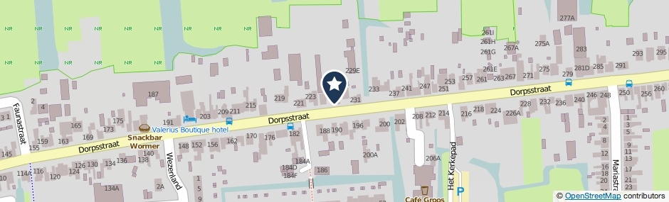 Kaartweergave Dorpsstraat 227-A in Wormer