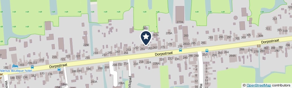 Kaartweergave Dorpsstraat 261-E in Wormer