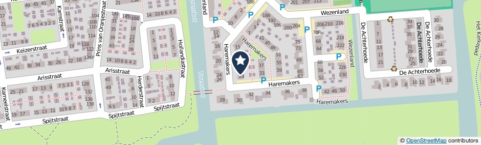 Kaartweergave Haremakers 27 in Wormer