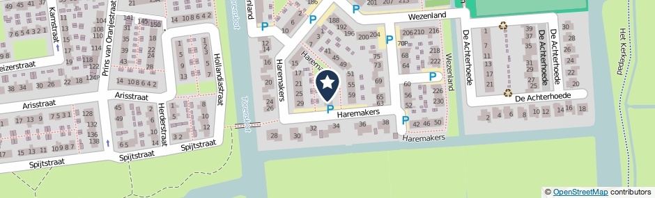 Kaartweergave Haremakers 33 in Wormer