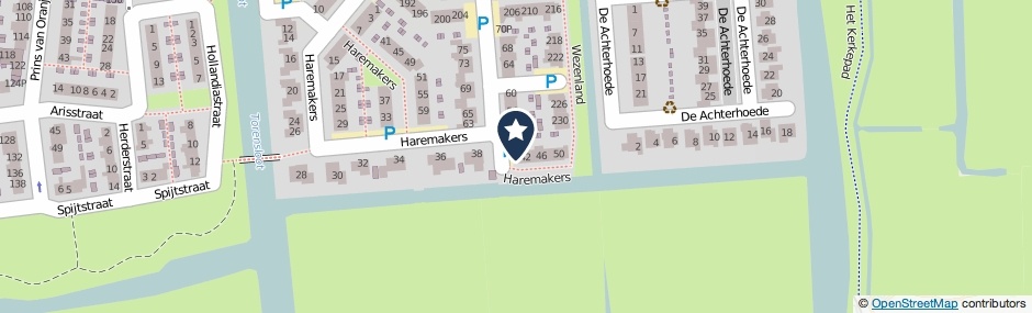 Kaartweergave Haremakers 40 in Wormer