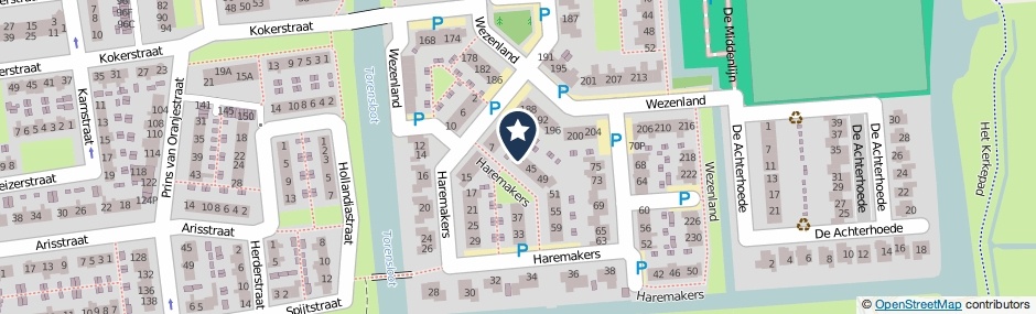 Kaartweergave Haremakers 41 in Wormer