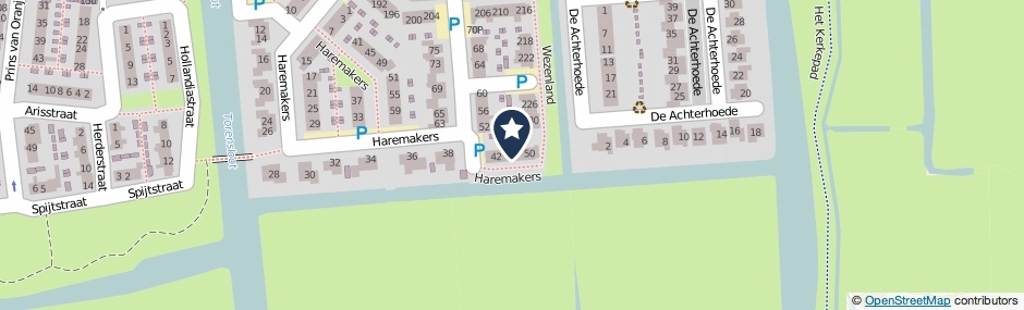 Kaartweergave Haremakers 46 in Wormer