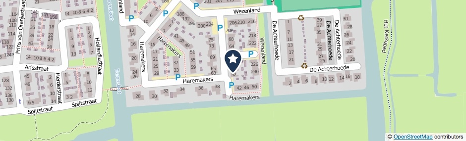 Kaartweergave Haremakers 54 in Wormer