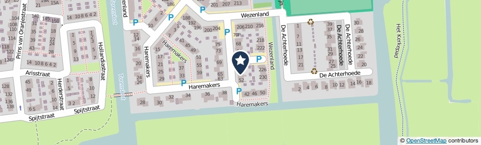 Kaartweergave Haremakers 56 in Wormer