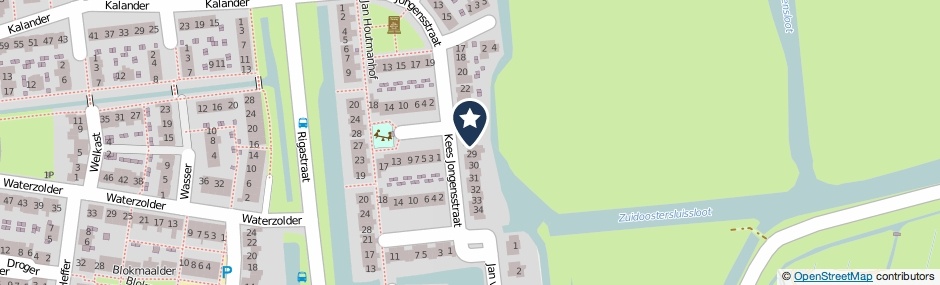Kaartweergave Kees Jongensstraat 28 in Wormer