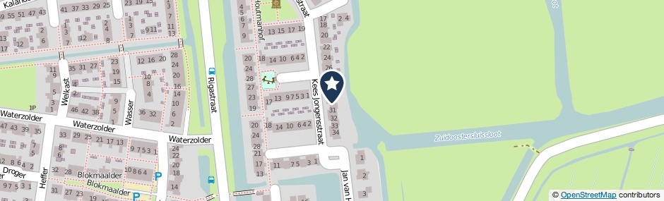 Kaartweergave Kees Jongensstraat 30 in Wormer