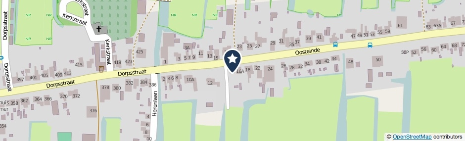 Kaartweergave Oosteinde 16 in Wormer