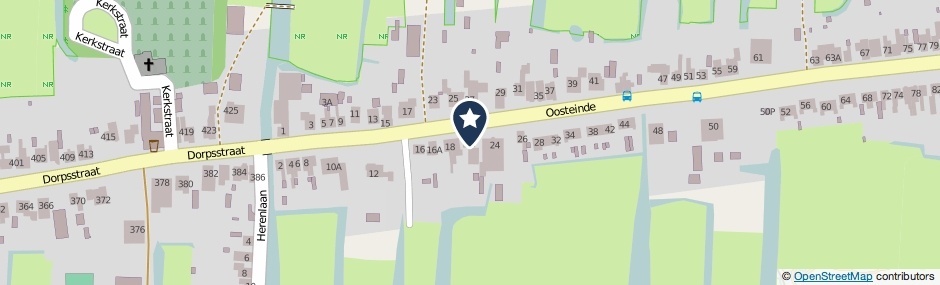 Kaartweergave Oosteinde 22 in Wormer