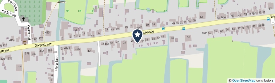 Kaartweergave Oosteinde 28 in Wormer