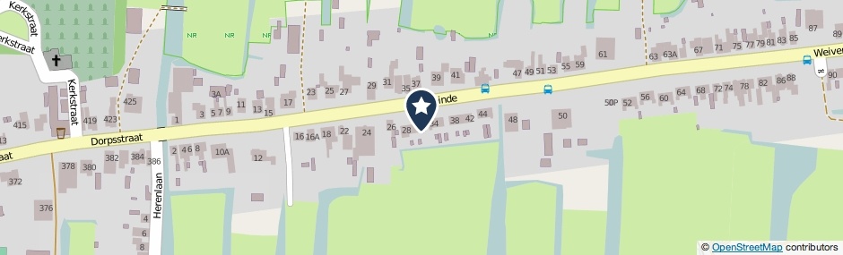 Kaartweergave Oosteinde 32 in Wormer