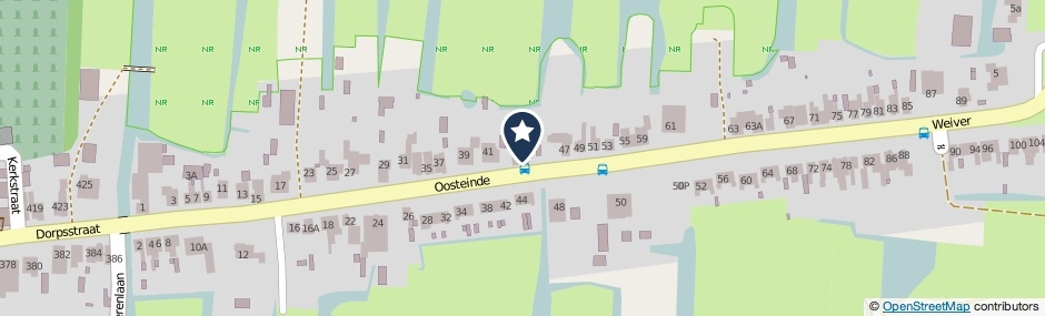 Kaartweergave Oosteinde 45 in Wormer