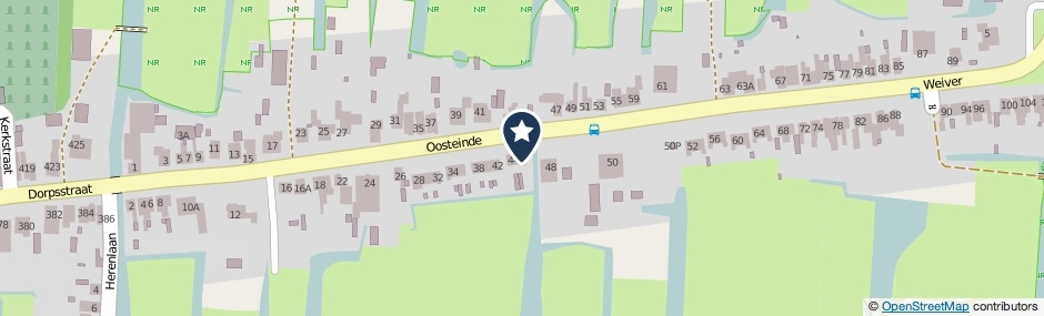 Kaartweergave Oosteinde 46 in Wormer