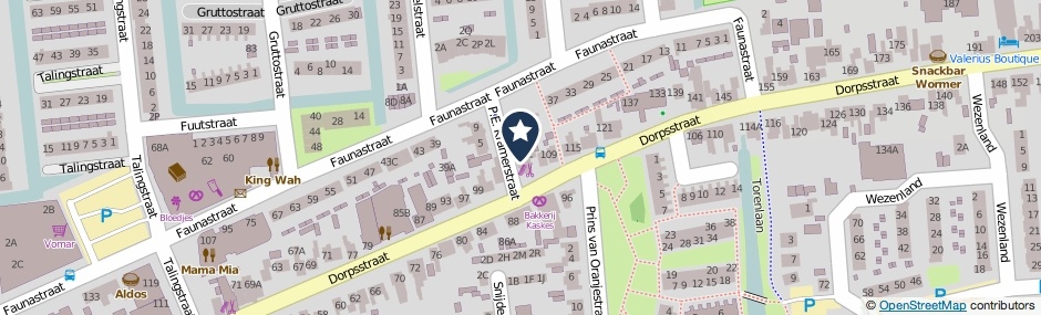Kaartweergave P.E.Kramerstraat 4 in Wormer