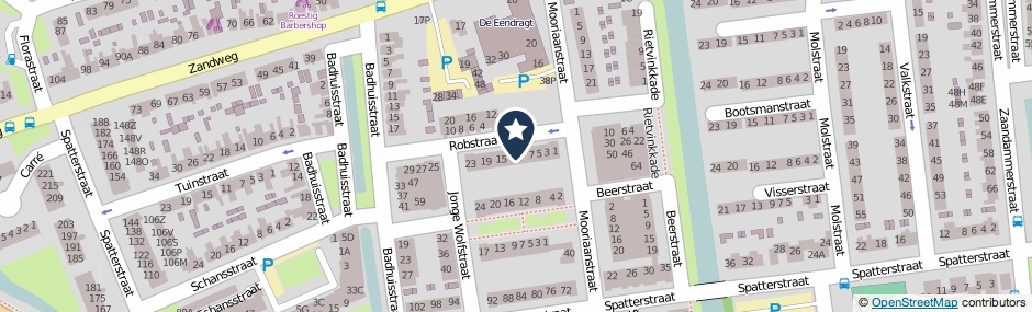 Kaartweergave Robstraat 11 in Wormer