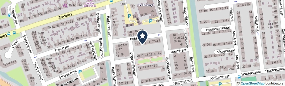 Kaartweergave Robstraat 17 in Wormer