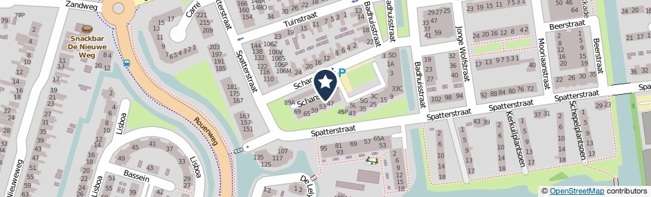 Kaartweergave Schansstraat 47-E in Wormer