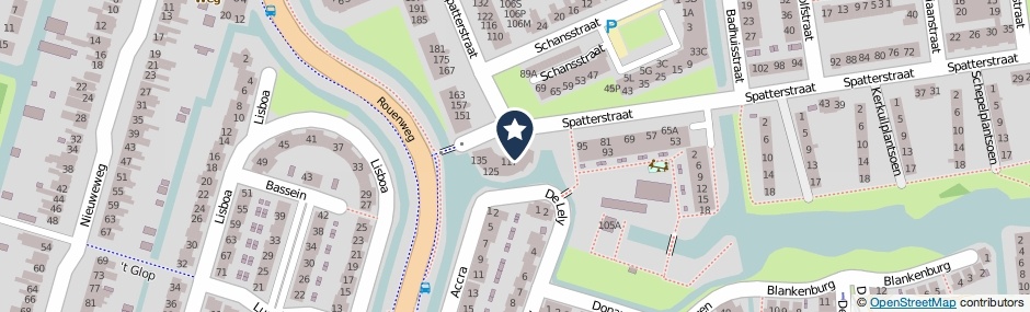 Kaartweergave Spatterstraat 113 in Wormer