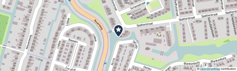 Kaartweergave Spatterstraat 129 in Wormer