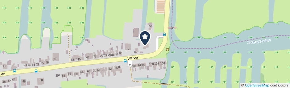 Kaartweergave Weiver 5 in Wormer