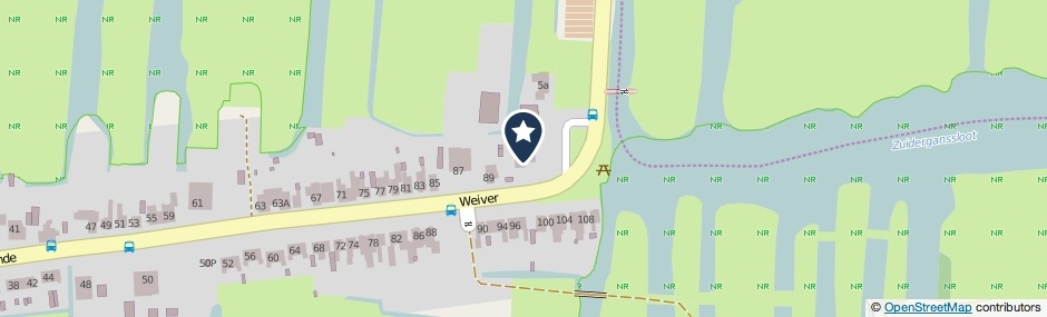 Kaartweergave Weiver 7 in Wormer