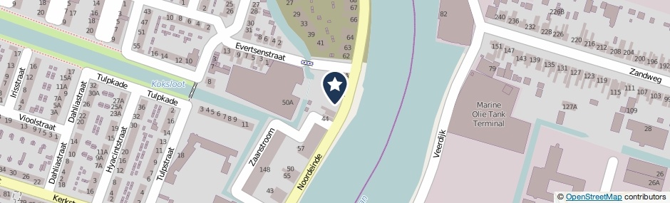 Kaartweergave Noordeinde 49 in Wormerveer