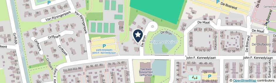 Kaartweergave De Bron 2 in Woudenberg