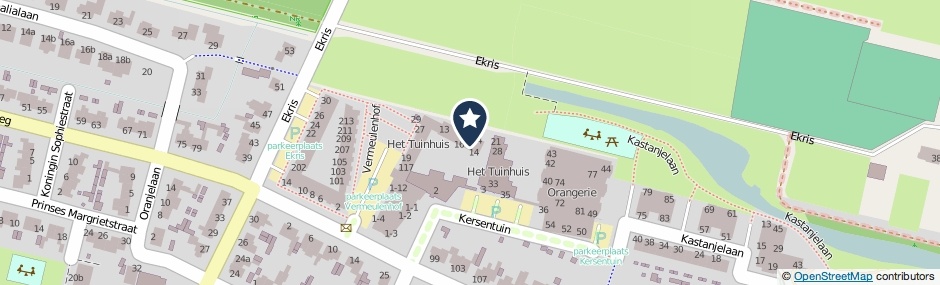 Kaartweergave Kersentuin 10 in Woudenberg