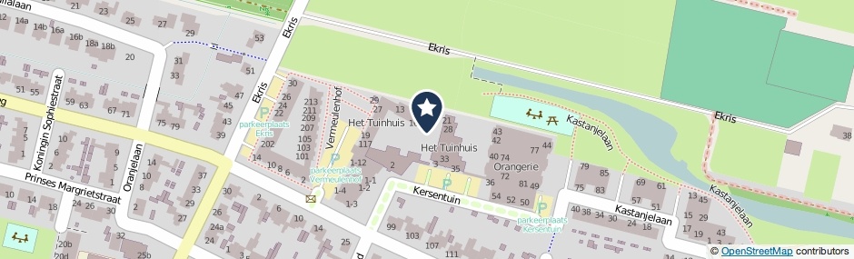 Kaartweergave Kersentuin 14 in Woudenberg