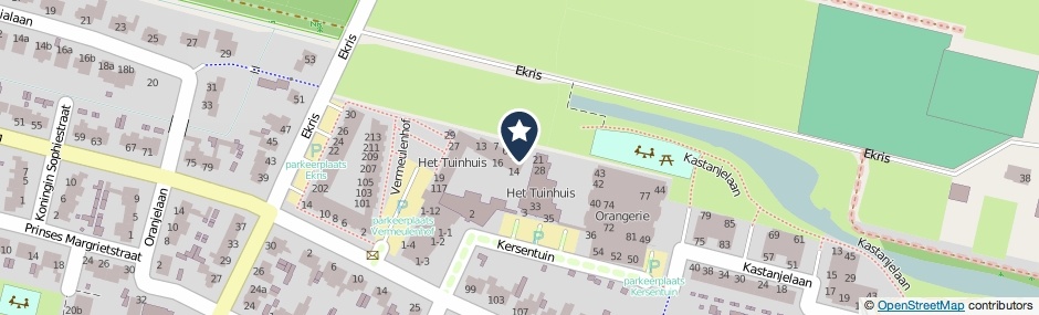 Kaartweergave Kersentuin 4 in Woudenberg