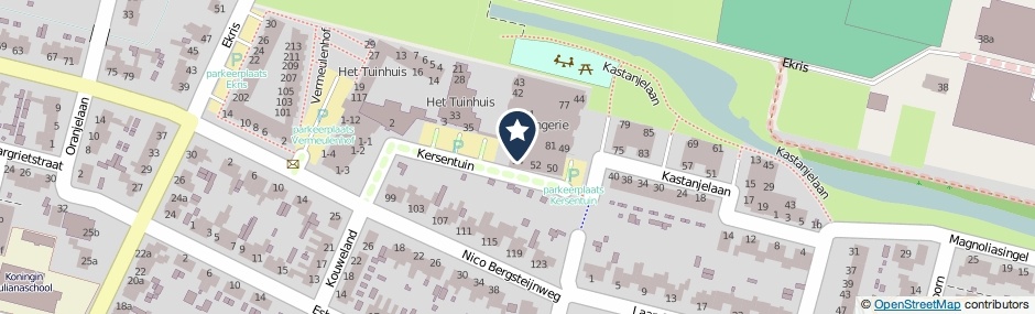 Kaartweergave Kersentuin 71 in Woudenberg