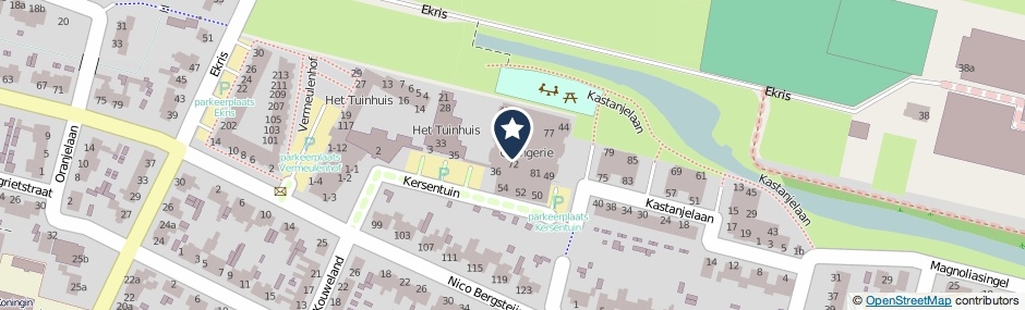 Kaartweergave Kersentuin 73 in Woudenberg