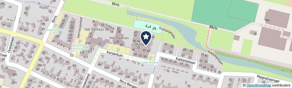 Kaartweergave Kersentuin 79 in Woudenberg