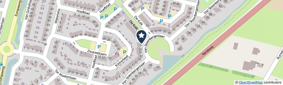 Kaartweergave Van Steenbergenlaan 39 in Woudenberg
