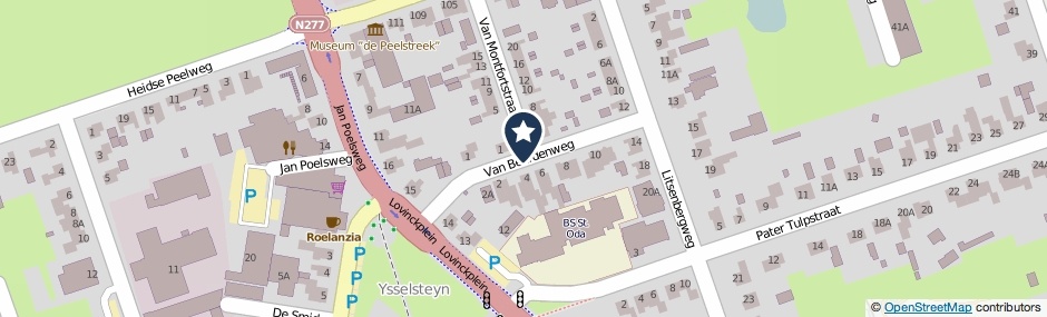 Kaartweergave Van Beurdenweg in Ysselsteyn
