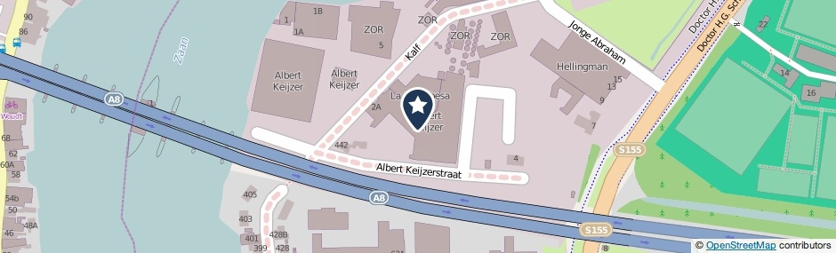Kaartweergave Albert Keijzerstraat 1 in Zaandam