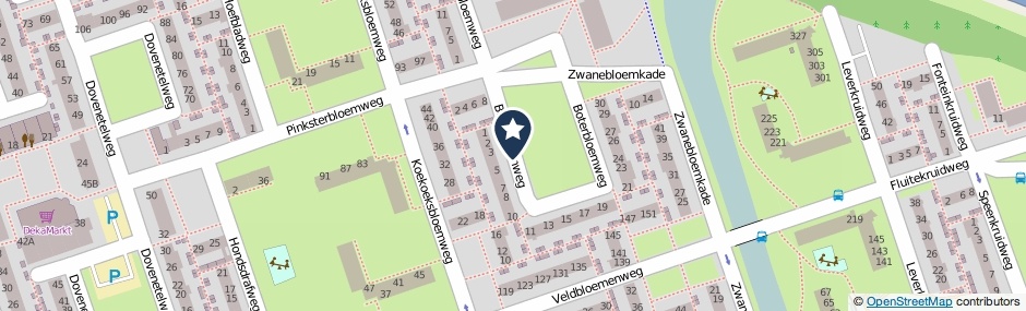 Kaartweergave Boterbloemweg in Zaandam