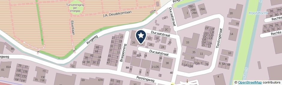 Kaartweergave Ducaatstraat 28-A in Zaandam
