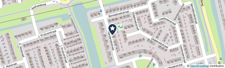 Kaartweergave Hensbroekstraat 20 in Zaandam