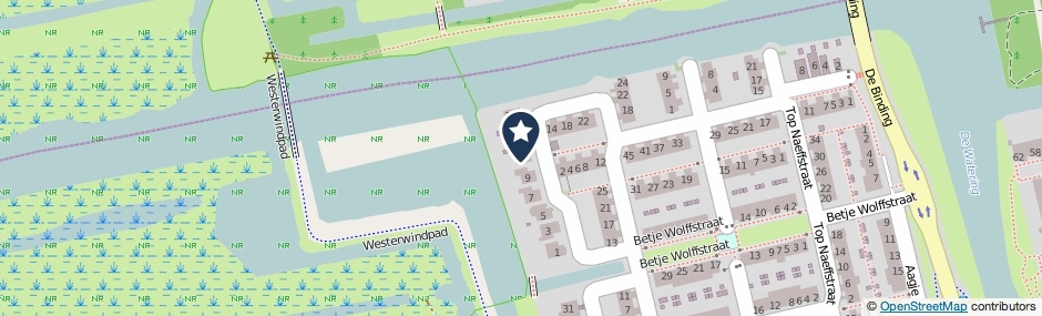 Kaartweergave Nellie Van Kolstraat 11 in Zaandam