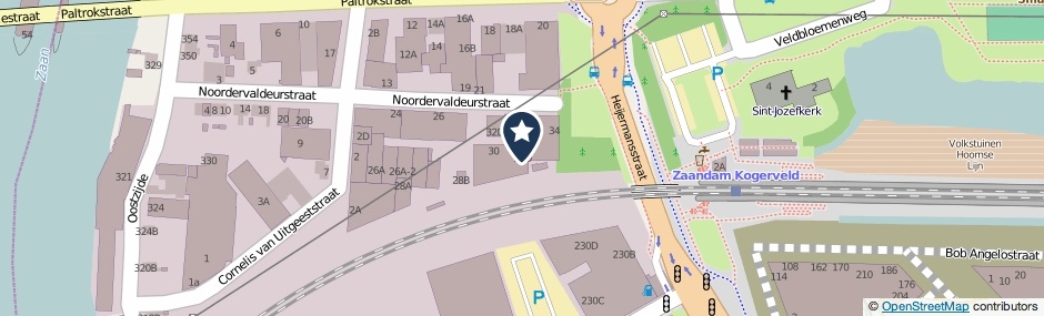 Kaartweergave Noordervaldeurstraat 30-D in Zaandam