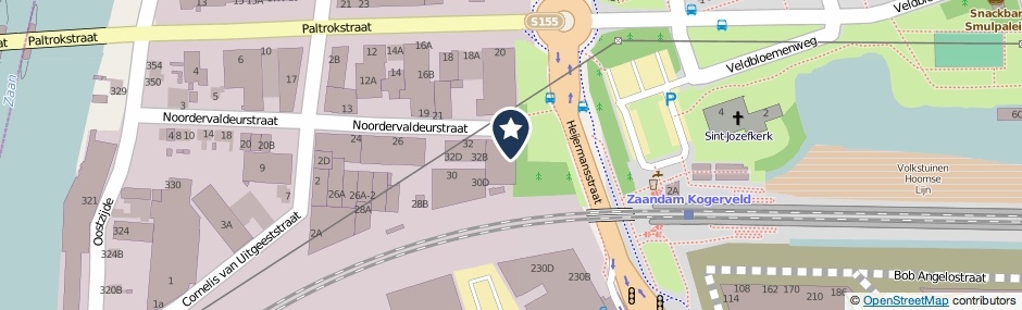 Kaartweergave Noordervaldeurstraat 34 in Zaandam