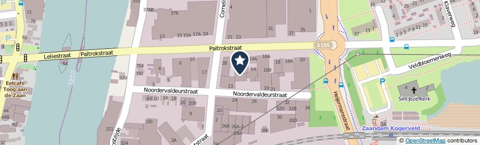 Kaartweergave Paltrokstraat 12-A in Zaandam