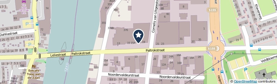 Kaartweergave Paltrokstraat 17-A in Zaandam