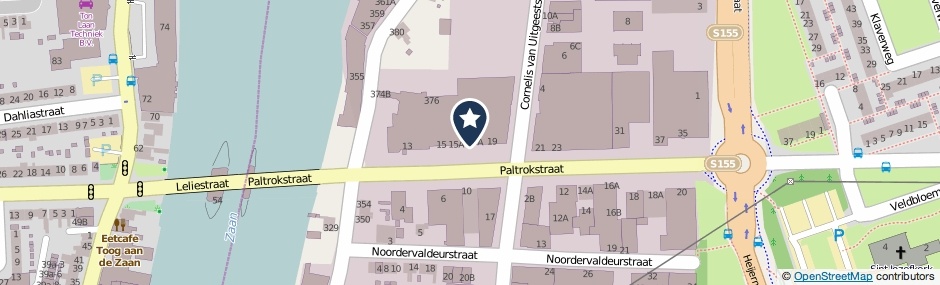Kaartweergave Paltrokstraat 17 in Zaandam