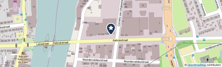 Kaartweergave Paltrokstraat 19 in Zaandam