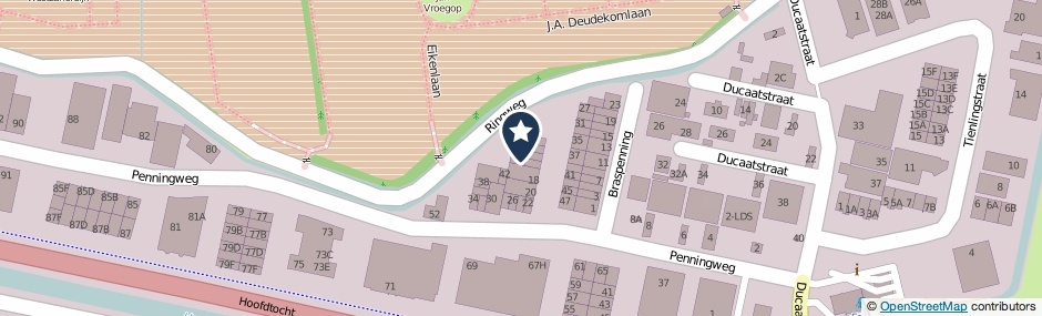 Kaartweergave Penningweg 44 in Zaandam