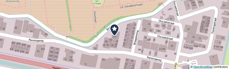 Kaartweergave Penningweg 46 in Zaandam